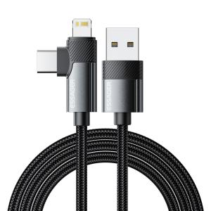 Wholesale ESSAGER ES-X59 Series 2 in 1 USB-A to USB C Lighting Charging Cable from china suppliers
