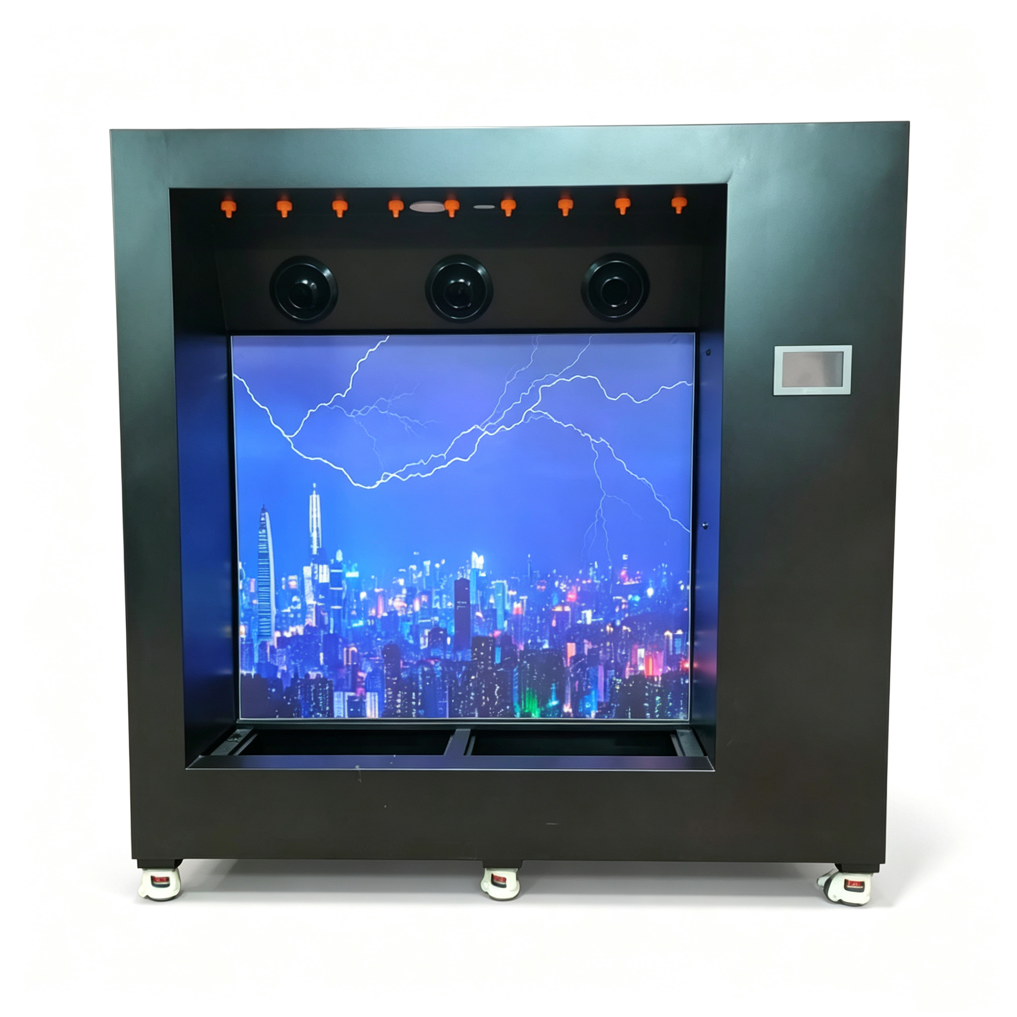 Storm Dynamic Performance Testing Equipment Kinetic Tempest Simulation Test Cabinet Simulate Cyclonic Rain Typhoon Tester