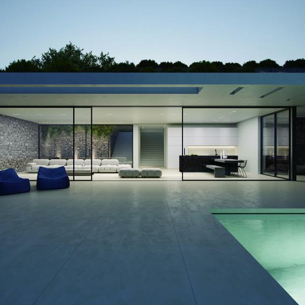 Slim Frame Aluminum Minimalist Sliding Door Exterior Doors For Villas Hotel