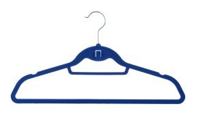 Wholesale 10 Lbs Non Slip Notched 17&quot; Velvet Closet Hangers from china suppliers