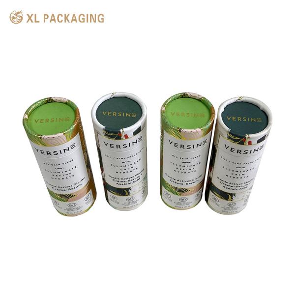 Custom Design Round Paper Tube Packaging Box for Essential Oils and Skincare Products 157gms Art Paper 1.5mm Hard Paperboard
