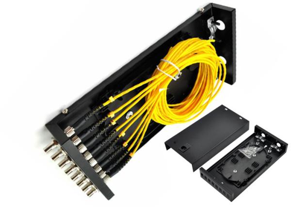 8 Port Fiber Optic Termination Box includes ABS Type Fiber Splitter Distribution