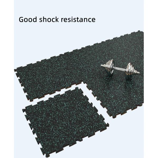 Nontoxic Fitness Rubber Flooring Puzzle Anti Skid Multipurpose