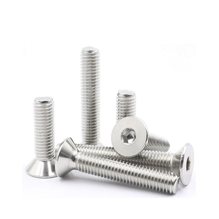 Metric GB Standard M3 M4 M5 M6 M8 304 Stainless Steel Hexagon Hex Socket Flat Head Screws