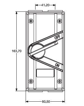 UKF3 Four Screws Weatherproof Switch Socket With Ribs AS / NZS3123 2005
