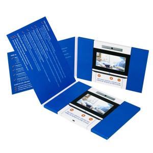 Wholesale 5 inch HD screen LCD video mailer promo video brochure, LCD video packs from china suppliers