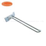 Supermarket Slatwall Display Hook Double Euro Slat Wall Accessories