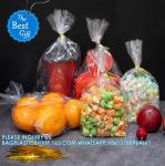 Gusset Bottom Clear Gift Bags Treat Bags With Ties 8X11 6X9 Goodie Bags Party