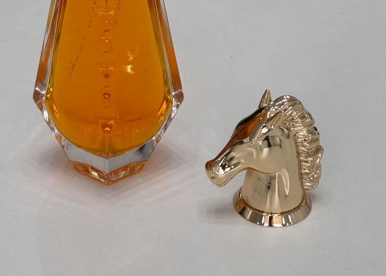 Zamak Horse Shaped Metal Perfume Cap Perfume Caps With High-Grade Zinc Alloy