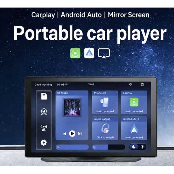 9 Inch Car Audio System Android Smart Touch Screen Wireless Portable Car Player