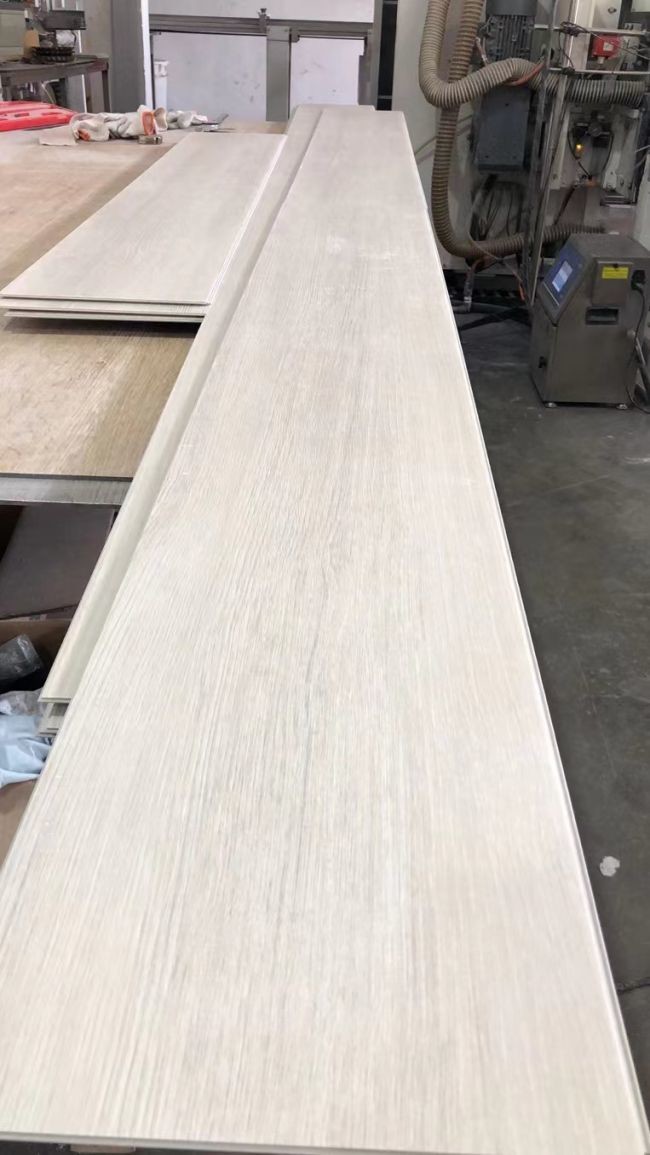 Rigid Core Herringbone SPC Floor Painted Bevel Waterproof 4.5mm