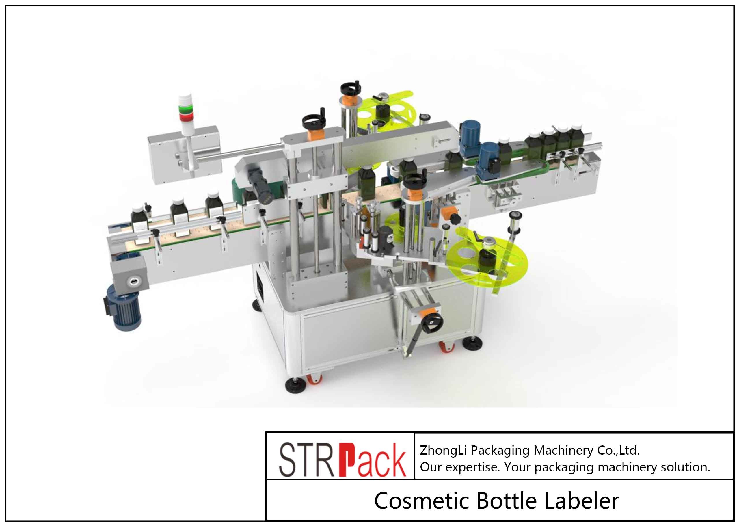 High Precision Double Sides Juice Bottle Labeling Machine With Advanced Technology