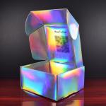 Holographic Corrugated Cardboard Box Custom Logo Cosmetics Laser Cardboard Box