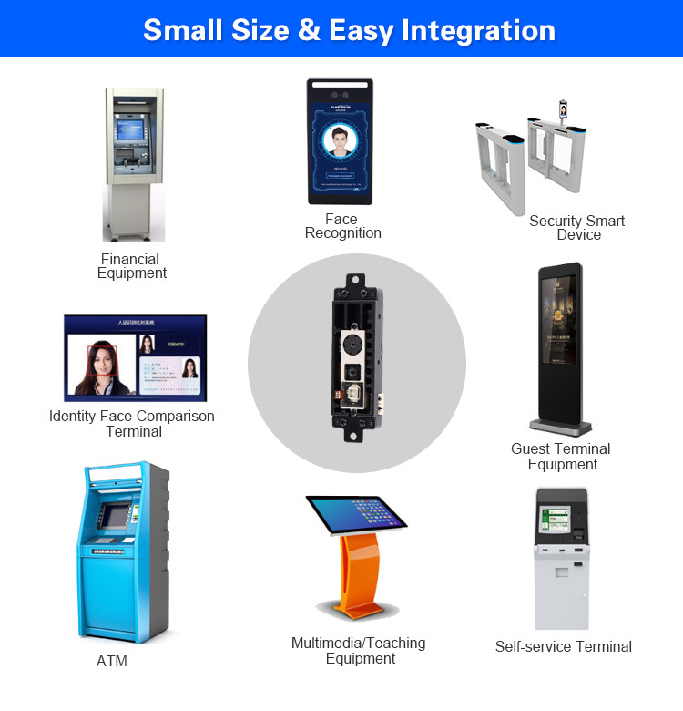 Face recognition camera 3D living facial recognized module USB connector IR and RGB images camera module