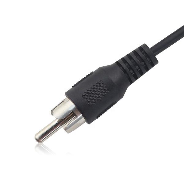 Custom RCA Male Plug to Bare Stripped Wire Tinned Ends Cable