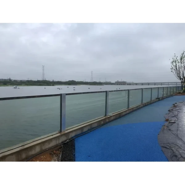 Transparent Landscape Glass Flood Control System , Flood Control Barrier