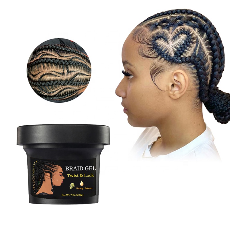 Medium Hold Cool Scalp Braid Gel for Extra Hold and Fast Styling 48 Hour Strong Hold
