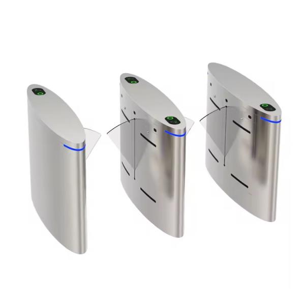 Automatic Pedestrian Barrier Gate Oval Shape For Metro / Subway/ Underground