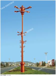 Wholesale 8-10Meter Q235 steel decrotaive factory pole street light with LED light from china suppliers