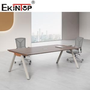 Wholesale Customizable Modern Wood Conference Room Table Light Brown from china suppliers