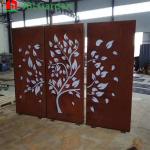 Laser Cut Indoor & Outdoor Decoration Metal Steel Garden Screen Corten