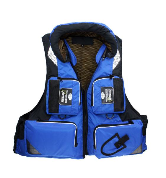 Nylon Lifesaving Waterproof Water Sport Life Jacket Blue Fishing Life Vest For