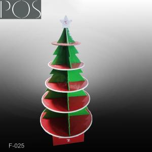 Wholesale Christmas tree currugated cardboard displays stand shelf from china suppliers