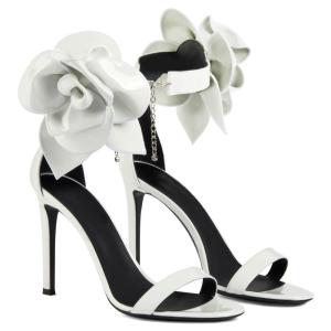 Wholesale New Design White Heels Sandals For Ladies Shoes Open Toe Stiletto Shoes Sandal For Wedding High Heels from china suppliers