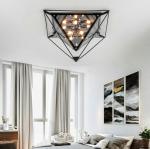 minimalist ceiling lamp personality lamps aisle hotel cafe glass diamond