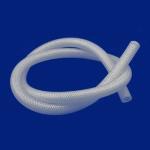 Flexible Reinforced Braided Hose , White Soft Silicone Tubing Chemical
