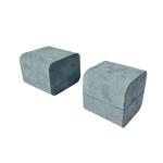 High End Blue Microfiber Luxury Jewelry Packaging Boxes Opaque Square Watch Gift