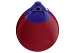 A Series PVC Boat Fender Red Inflatable Marine Buoy UV Protective For Yacht Dock