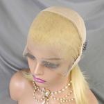 Brazilian Straight Human Hair 613 Blonde Wig Lace Natural Black Short Straight