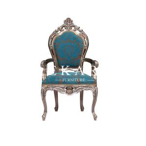 Wholesale Upholstery Fabric Antique Armrest Luxury Velvet Tufted Dining Chair from china suppliers