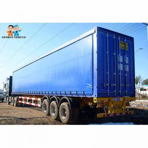 Wholesale Steel Structure PVC Fabric Tarpaulin 60t Curtain Side Trailers from china suppliers