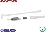 Polished DIN Fiber Optic Accessories High Return Loss For Testing Equipment