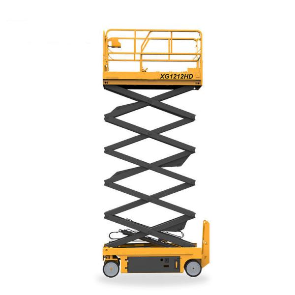 4-wheel Drive 12m Hydraulic Mobile Electric Scissor Lift Platform Electric Motor