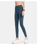 Sweat Proof 280g Womens Workout Tights Logo Printed Nylon Spandex Yoga Pants