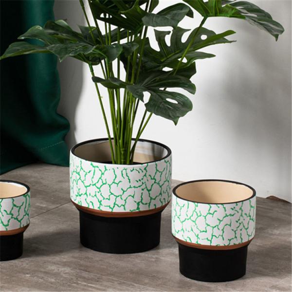 High quality outdoor tall ceramic flower pot wholesale custom modern big ceramic
