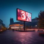 P4.81 Outdoor Waterproof LED Display Board , Bright View 140/120 Waterproof LED