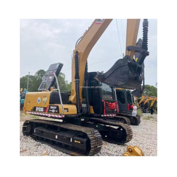 Yellow 13 Ton Chinese Used Excavator Sany 135 0.7m3 Bucket Capacity