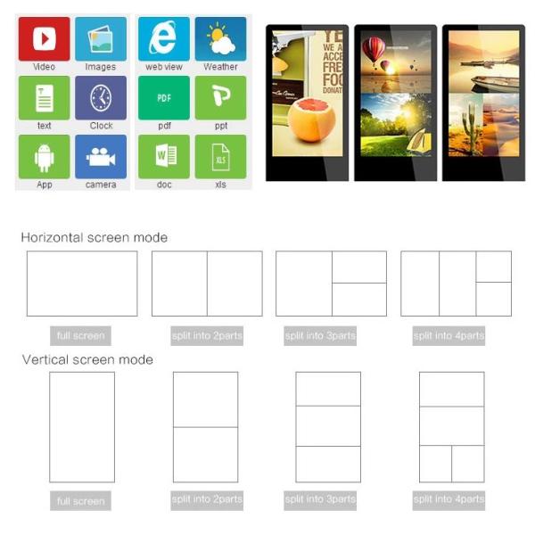 Samsung LCD Panel Rotatable Touch Screen Kiosk Free Standing With Plug And Play Function