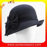 Fashion 100% Australia wool felt ladies hats from Sun Accessory