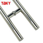 Door Window Handles Double Sided Sliding Glass Door Handle for Bathroom Steel