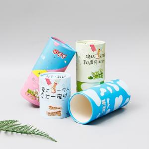 Wholesale Luxury Design Round Paper Tube , Pencil Watercolor Crayons Paper Canister Packaging from china suppliers