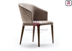 Wholesale Ash Wood Leg Dining Chair Diamond Stitch For Retaurant / Hotel from china suppliers