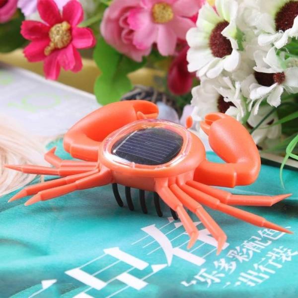 Animation Small Solar Powered Crab Sea Animal Marine Solar Powered Toy