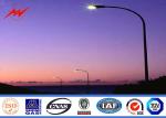 IP65 Hot Dip Galvanization Street Light Poles , Road Electric Light Pole