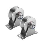 Wall-Mounted Ceiling Lift Pulley Stainless Steel V-grooved Roller Pulley