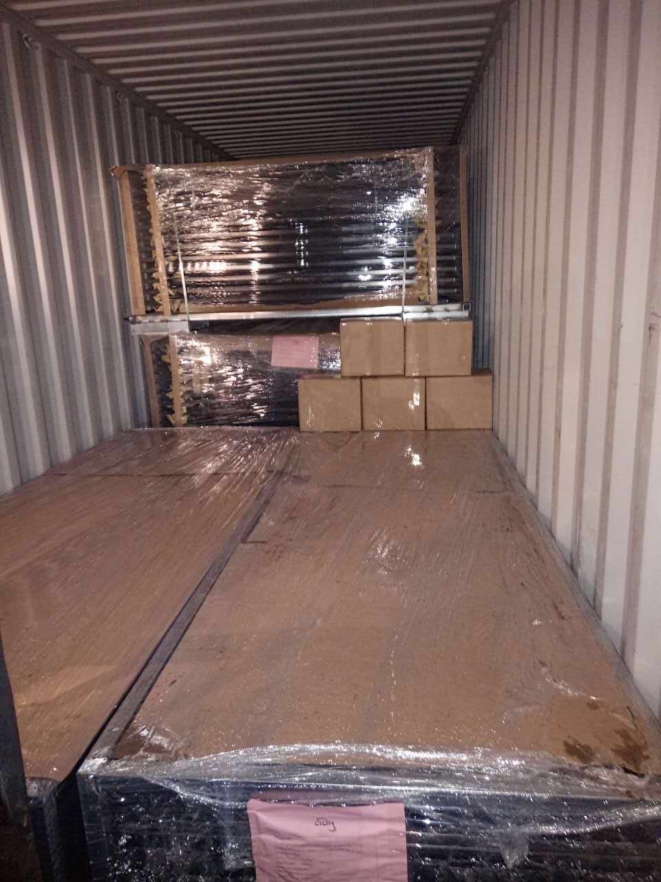 Hot dip galvanized steel garrison fence 2100MM X 2400MM
